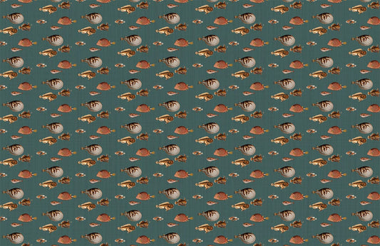 different fishes wallpaper mural design