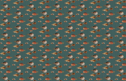 different fishes wallpaper mural design