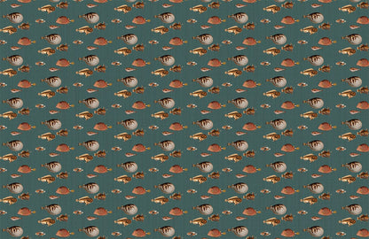 different fishes wallpaper mural design