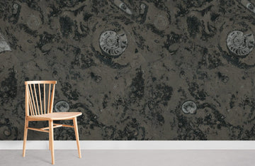 Luxury Marble Fossil Textured Mural Wallpaper