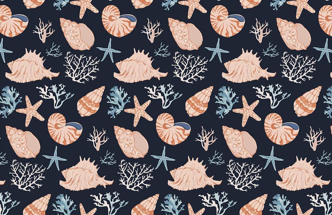 Marine Life Animal Wallpaper Custom Art Design