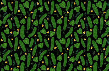 Cucumber Pattern Mural Wallpaper Custom Art Design