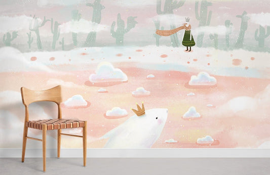 Meet In The World Watercolor Wallpaper Room