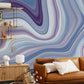purple Ombre Marble Wallpaper Mural for living room decor