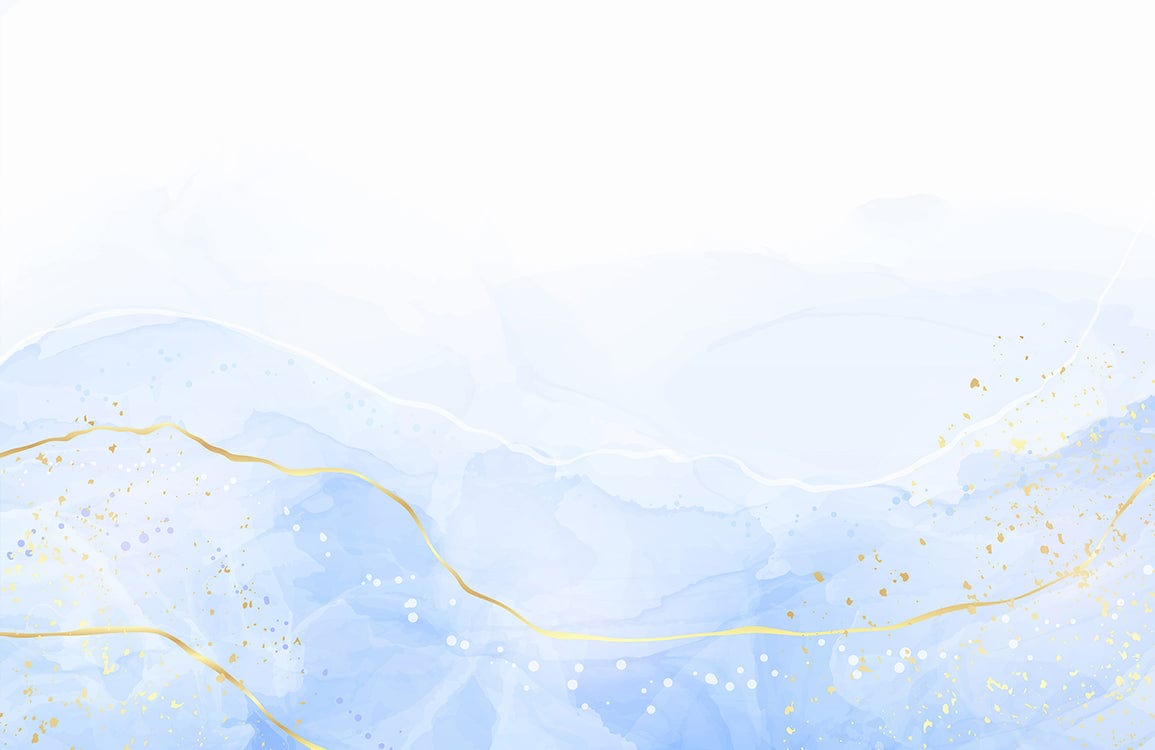 Blue Gold Marble Abstract Mural Wallpaper