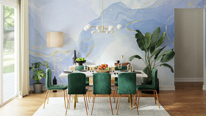 Melting Watercolour Marble Wallpaper Mural for living Room