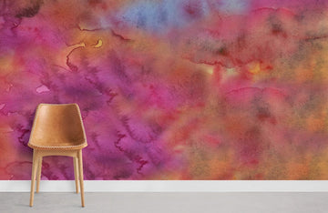 Vibrant Watercolor Abstract Mural Wallpaper