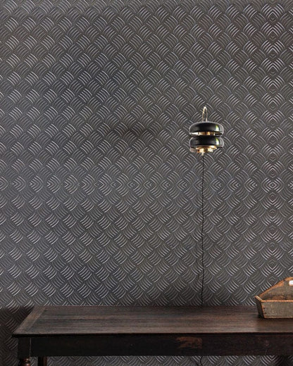Geometric Herringbone Pattern Mural Wallpaper