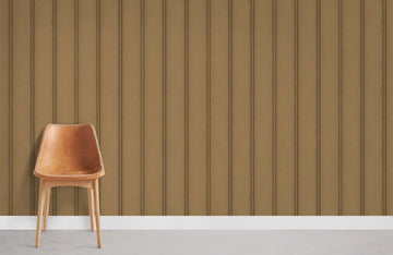 Carta da parati murale elegante con linee verticali beige