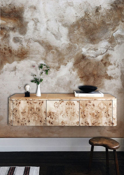 industrial style wall mural bathroom custom design
