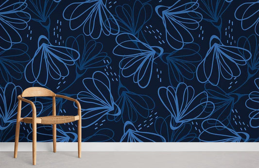 Flower leaf Pattern Wall Murals Room