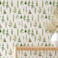 Botanical Forest Pattern Mural Wallpaper