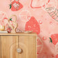 Mint Strawberry Fruit Wall Mural Home Decor