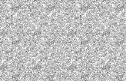 Abstract Swirl Pattern Black Wallpaper Mural