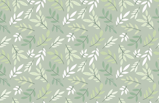 Mixed Leaves Mural Wallpaper Art Design