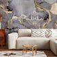 watercolor marble feature wall living room mural decoration