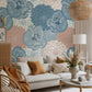 adorn your walls with vinatge flower patetrn wallpaper.