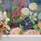 different flowers wall mural for room