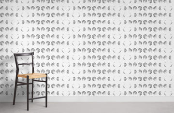 Modern Abstract Black White Wall Mural