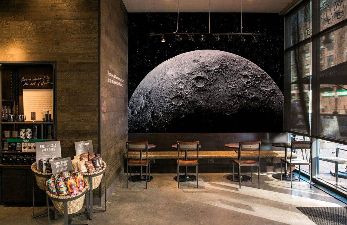 space and galaxy wallpaper mural restaurant decor