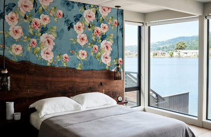 Moonflowers Wallpaper Mural for Beautiful Bedroom Decor