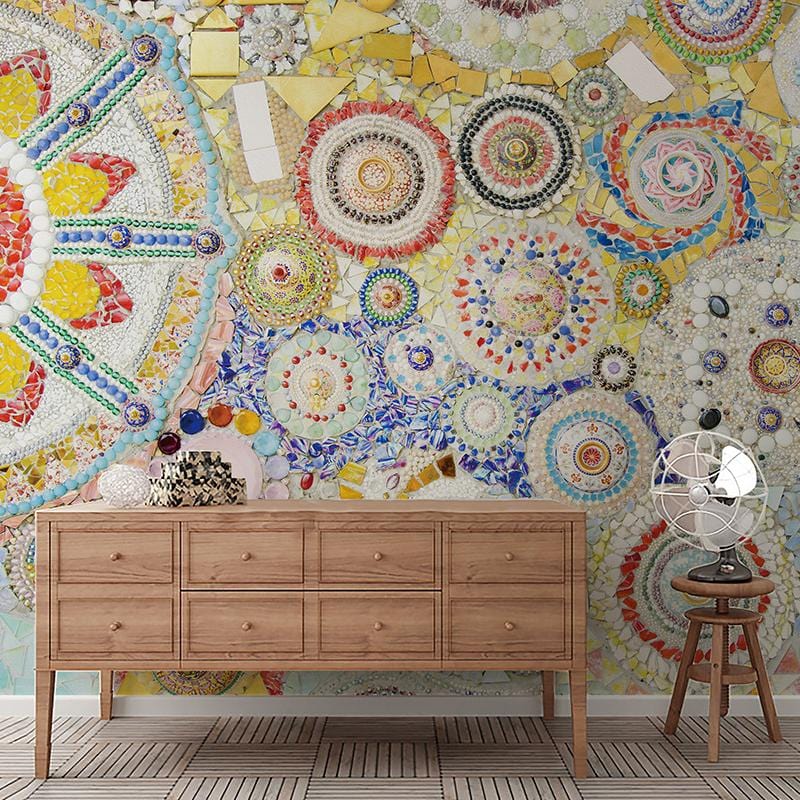 Mosaic Tile Pattern wallpaper art design