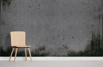 Industrial Concrete Textured Grey Mural Wallpaper