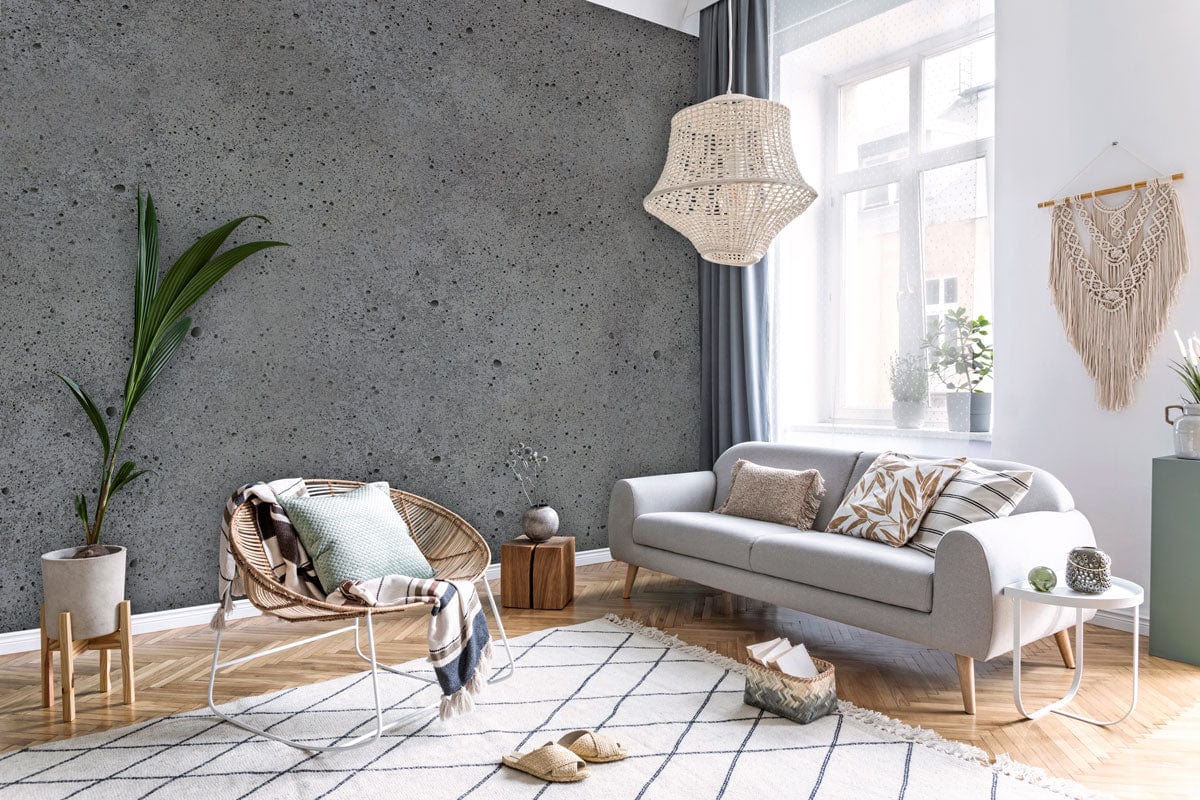 mottled cement wall mural living room decoration design