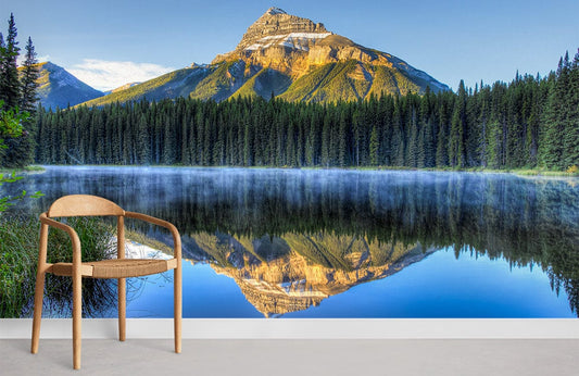 Lake & Mountain Landscape Wallpaper Mural