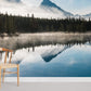 Mountain Lake Forest Wallpaper For Home Interior Design
