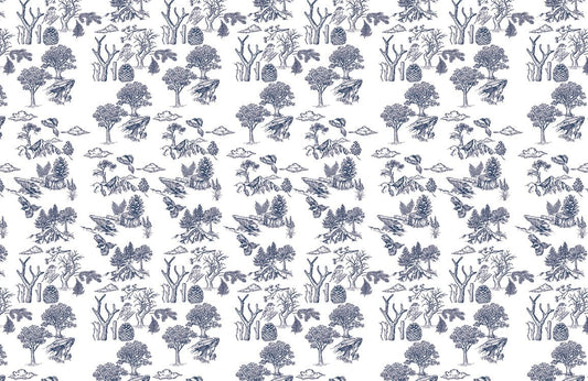 Natural Mountain Forest Wallpaper