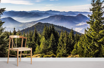 Papier Peint Panoramique Montagnes Roulantes