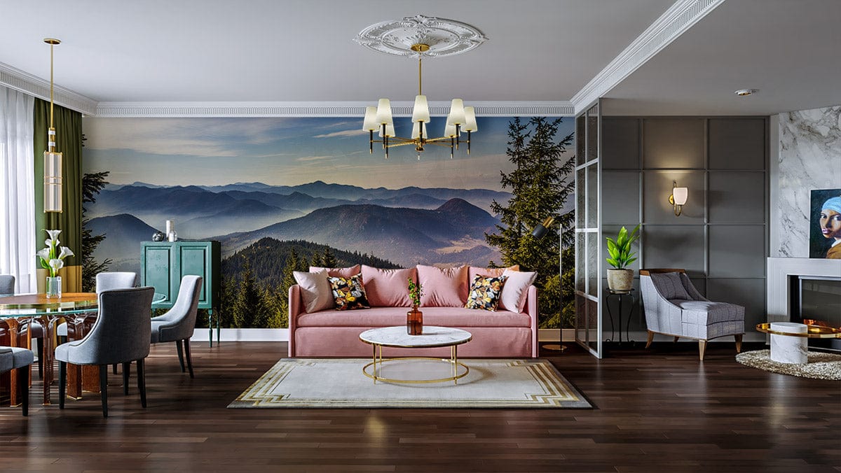 Mountain Scenery Landscape Wallpaper Art Decor Interior