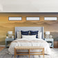 Wallpaper mural for the bedroom decor featuring mountains enjoying the sunshine