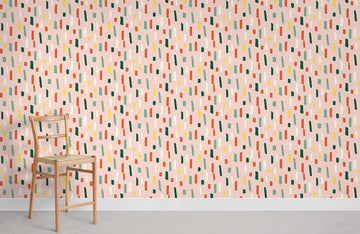 Abstract Geometric Retro Chic Mural Wallpaper