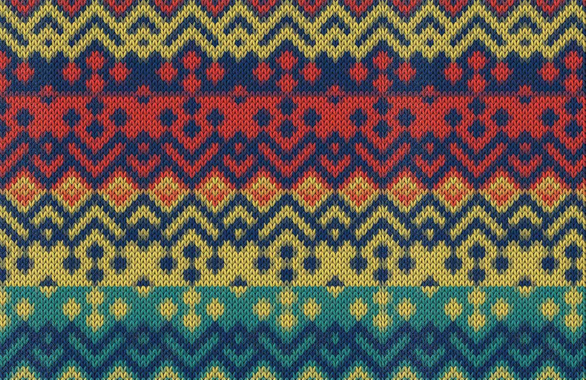 Colorful Sweater Texture Wallpaper Mural Home Decor