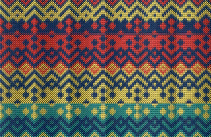 Colorful Sweater Texture Wallpaper Mural Home Decor