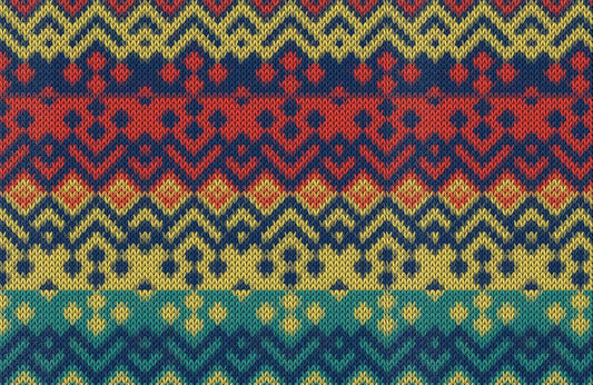 Colorful Sweater Texture Wallpaper Mural Home Decor