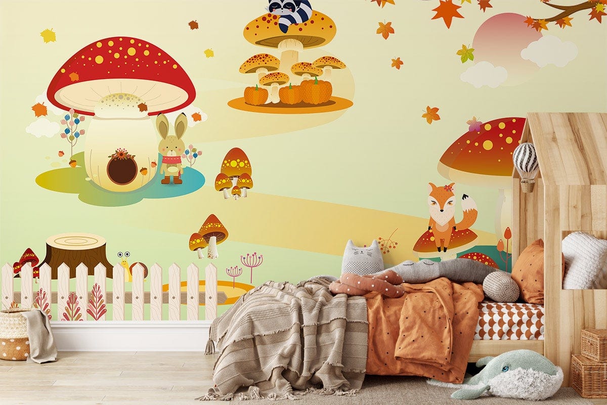 Mushroom Kingdom Cartoon Custom Wallpaper  Design