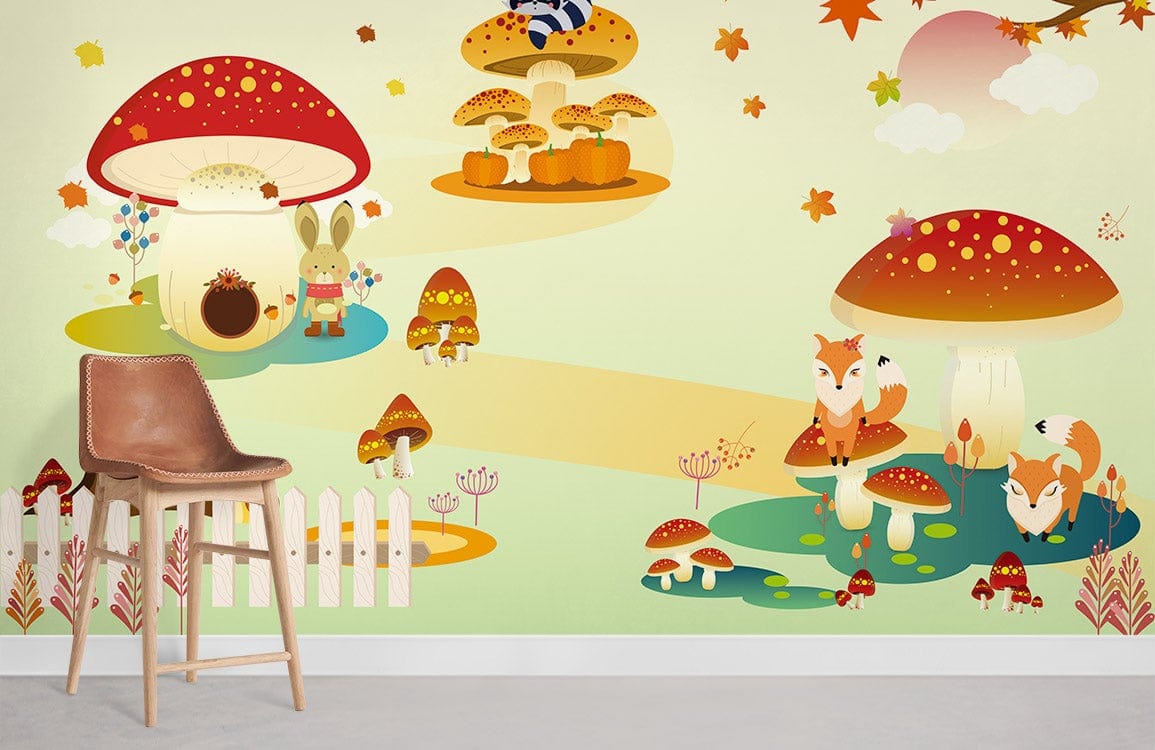 Mushroom Kingdom Cartoon Wallpaper Room