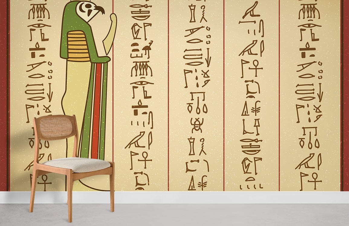 Mysterious Egyptian Words Room Decoration Idea Wallpaper