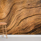 Natural Wood Brown Wallpaper Home Decor
