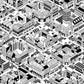 City Planning buildings wallpaper mural for room decor