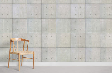 Modern Concrete Geometric Mural Wallpaper
