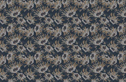 Knitting Sweater Pattern Mural Wallpaper Art Design