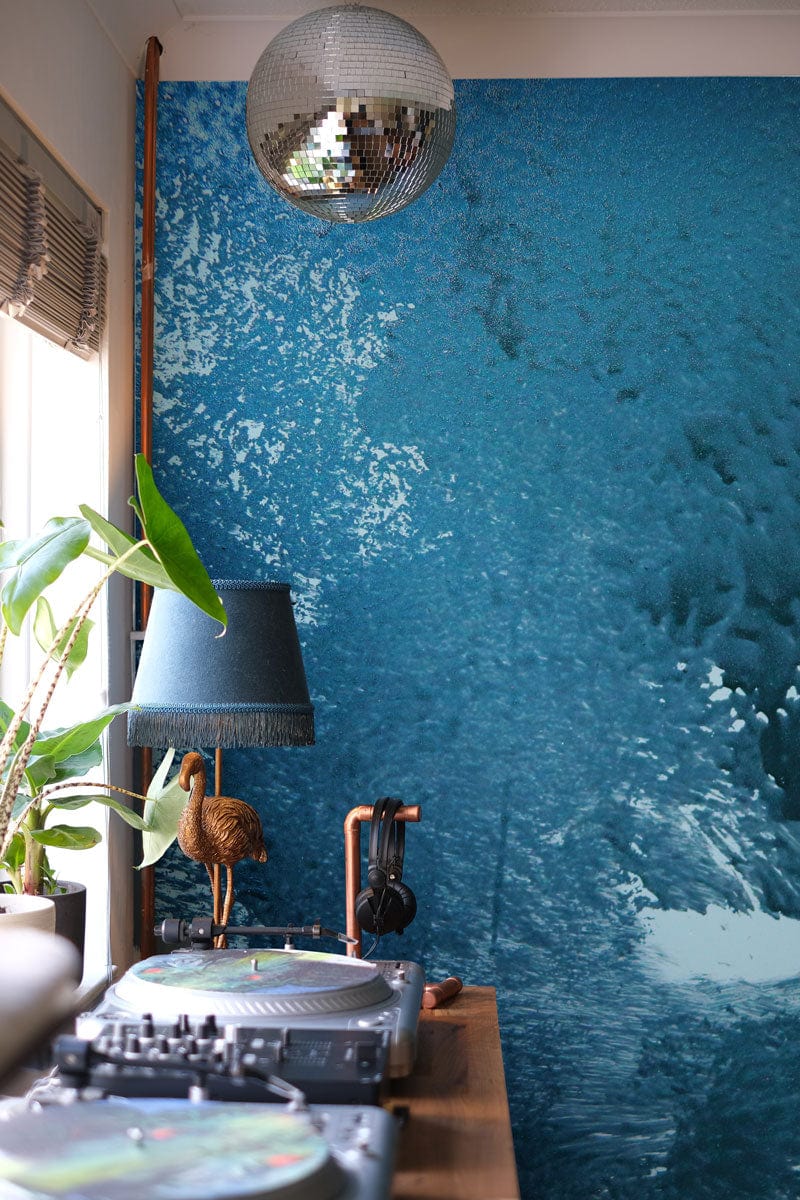 Ocean Effect Paint Wall Wallpaper Mural for the Decoration of the Hallway