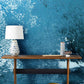 Paint with an effect similar to that of the ocean, used as wallpaper mural, for decorating the hallway