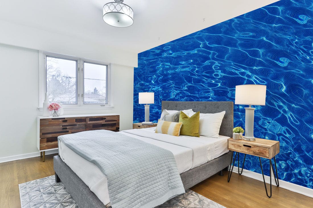 Wallpaper mural with Ocean Waves Design for Use in Bedroom Decorations