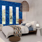 Wallpaper mural of ocean waves for use in decorating a bedroom