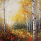 Autumn Birch Tree Forest Mural Wallpaper